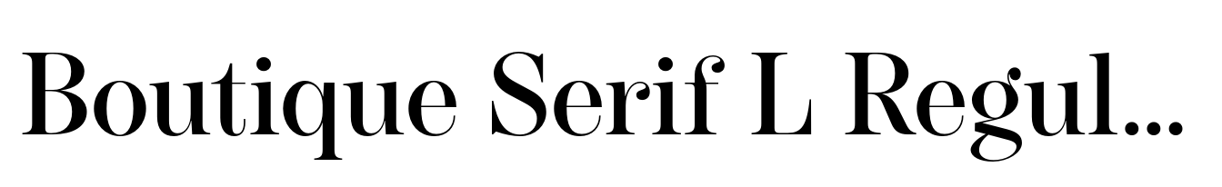 Boutique Serif L Regular